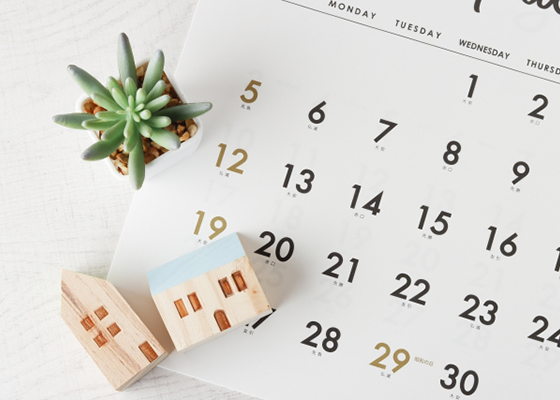 施工スケジュールと使用材料